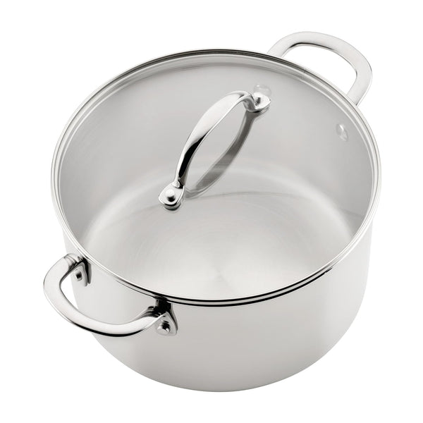 Millennium Stainless Steel Pots and Pans with Lids, Induction Ready, Compatible with All Cooktops, Metal Utensil Safe, 10 Piece Cookware Set, Dishwasher Safe - Stainless Steel12