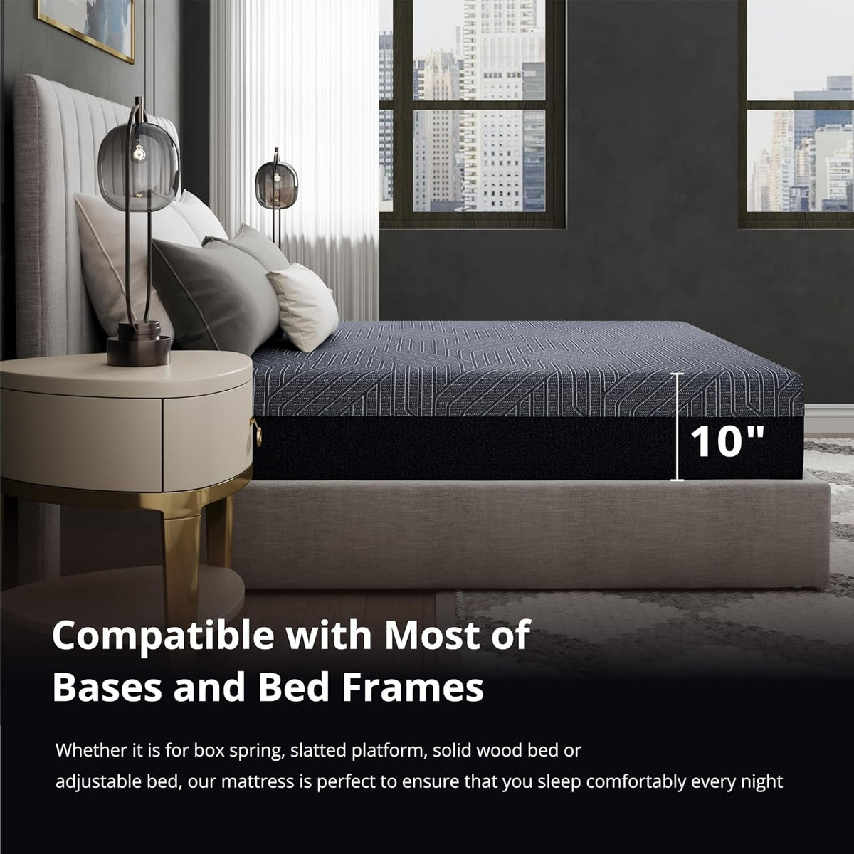 egohome-10-inch-king-size-memory-foam-hybrid-mattress