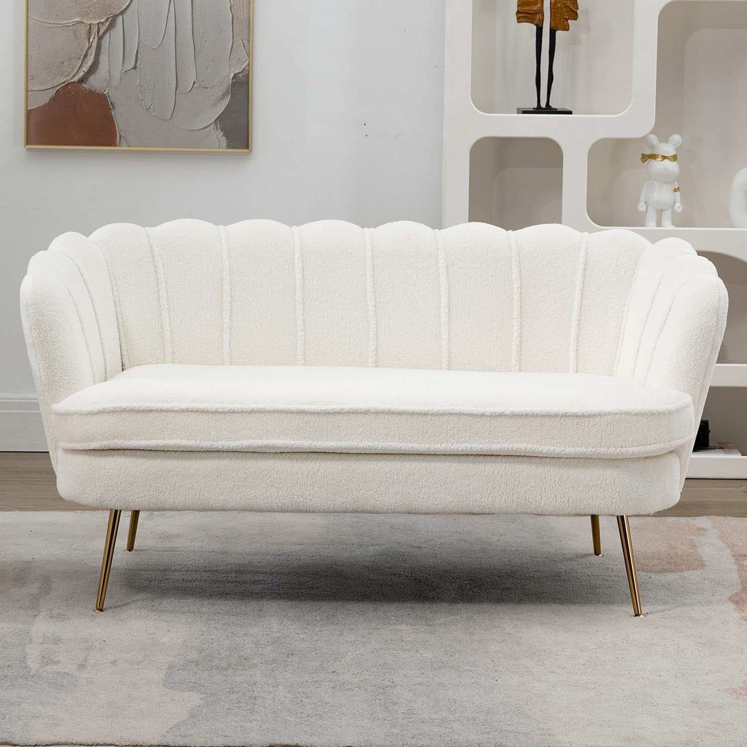 59-small-modern-chenille-loveseat-sofa-2-seater-sofa-with-gold-metal-legs-small-couch-with-flower-shaped-back-for-living-room-bedroom-office-ivory