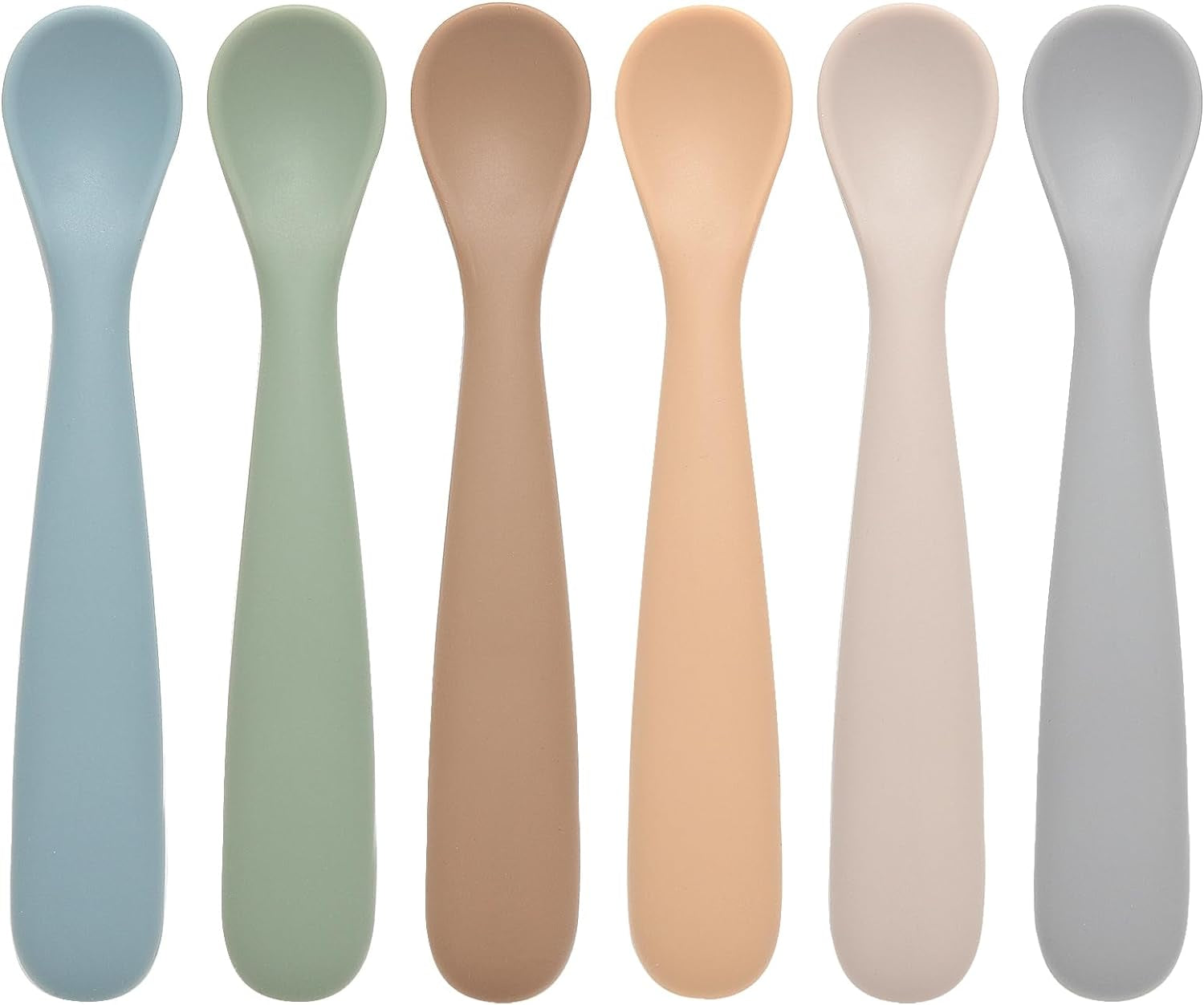 baby-spoons-6-pack-first-stage-silicone-feeding-spoons-bpa-free-soft-tip-feeding-baby-utensils-baby-led-weaning-supplies-training-spoons-dishwasher-and-boil-safe