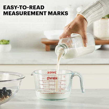 4 Cup Glass Measuring Cup for Baking and Cooking | Preheated Oven, Dishwasher, Freezer, and Microwave Safe3