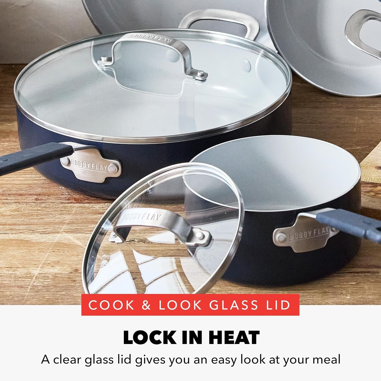 x-bobby-flay-13-piece-nonstick-cookware-pots-and-pans-set-pfas-free-diamond-ceramic-induction-suitable-easy-clean-dishwasher-oven-safe-stay-cool-silicone-handles-glass-lids-navy-blue