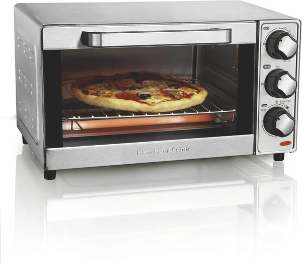 4-Slice Toaster Oven & 1.7L Glass Electric Kettle W/Auto Shutoff, Boil Dry Protection2