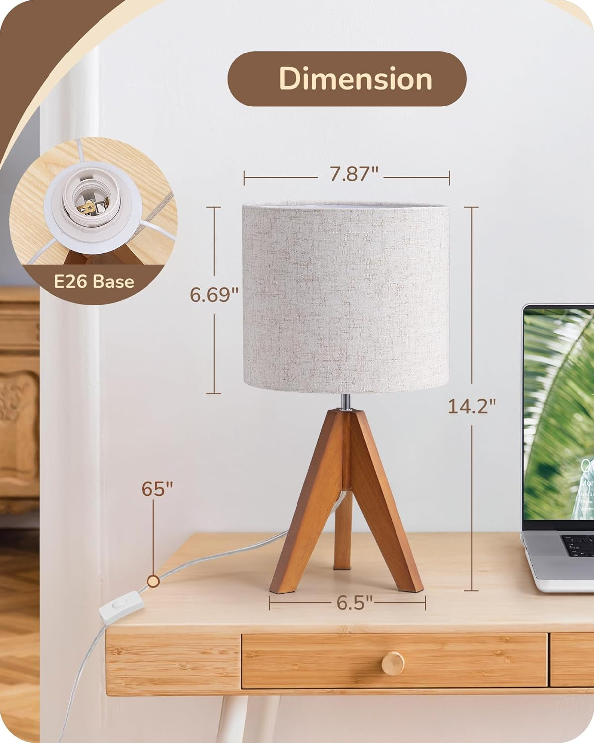 tripod-table-lamp-small-cute-bedside-lamp-14-2-inch-e26-base-light-brown-wooden-base-linen-beige-lampshade-nightstand-lamp-for-nursery-bedroom-kid-room-living-room