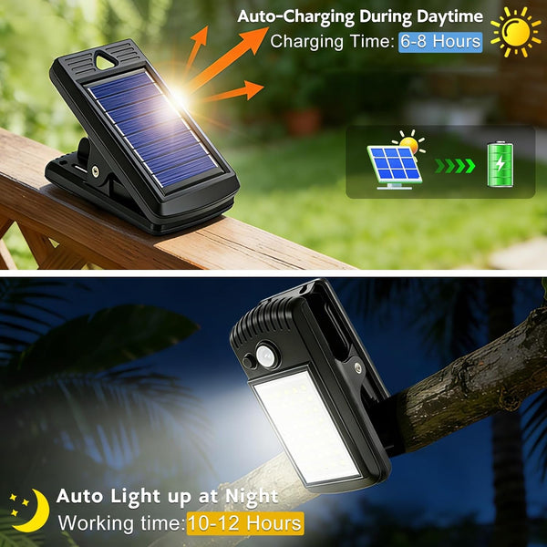 Solar Motion Sensor Clip-On Fence Security Lights Outdoor4