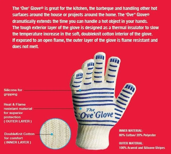 The  - Superior Heat & Flame Hand Protection - Pack of 1 Oven Mitt4