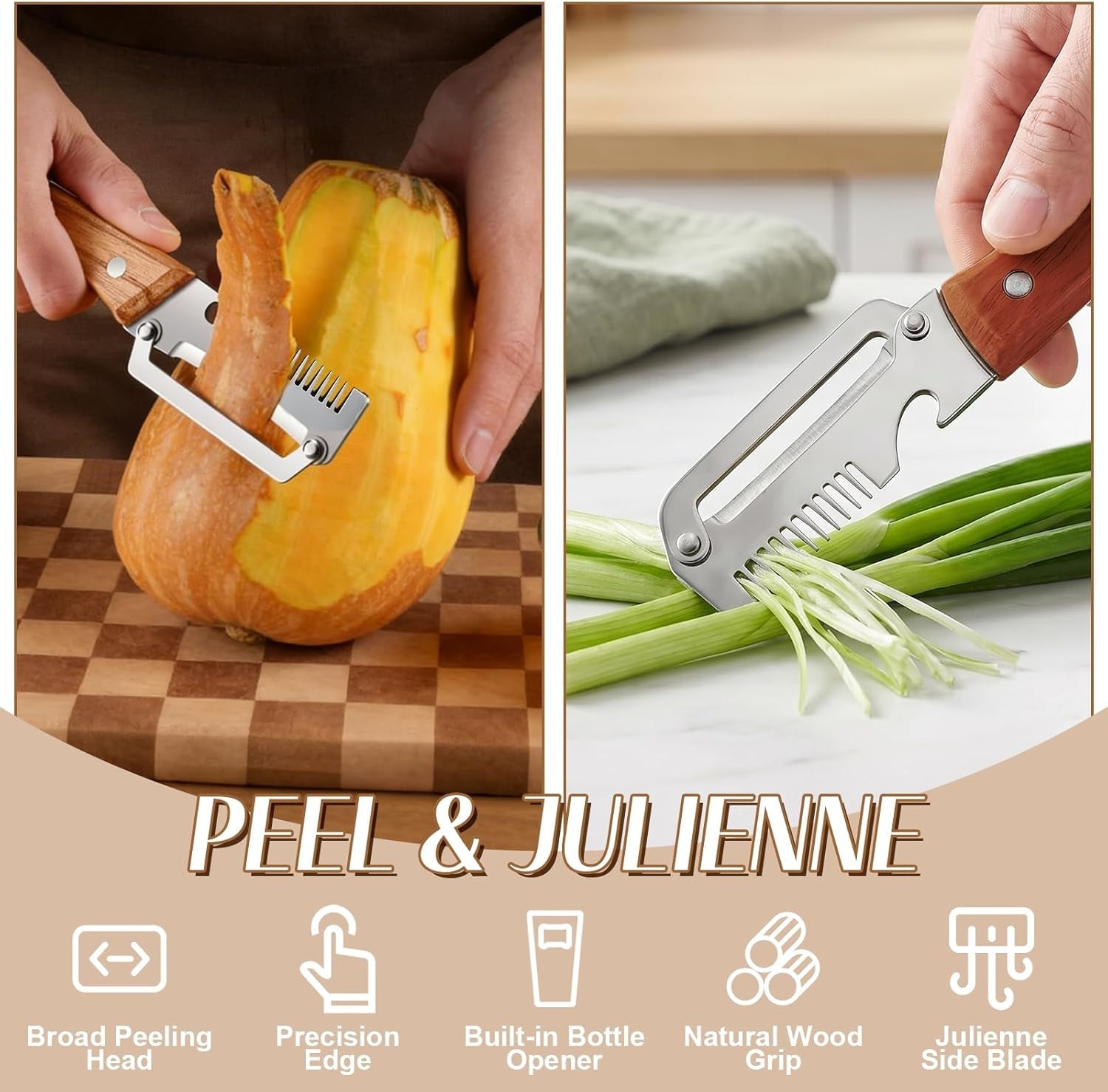 2026-upgrade-vegetable-peeler-with-wooden-handle-stainless-steel-wide-blade-potato-and-carrot-peeler-3-in-1-veggie-peeler-with-scallion-shredder-and-bottle-opener-for-kitchen-camping-and-travel