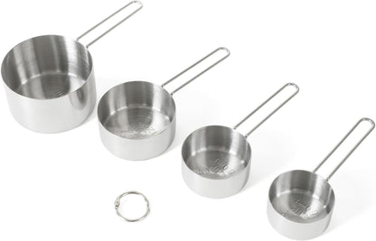 Richburn 4-Piece Stainless Steel Measuring Cups Set – Durable and Accurate Kitchen Measuring Tools for Baking and Cooking4