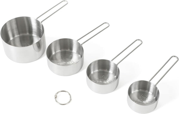 Richburn 4-Piece Stainless Steel Measuring Cups Set – Durable and Accurate Kitchen Measuring Tools for Baking and Cooking4