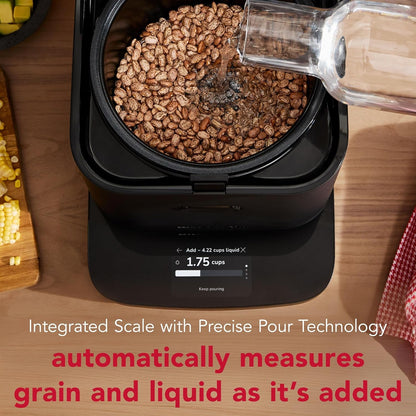 Kitchenaid Compact 8 Cup Grain and Rice Cooker, Integrated Scale, KGC2154BM | Precise Pour Technology, Integrated Scale, 16 Presets, Steam Cooking Basket, Easy to Clean, Black Matte3