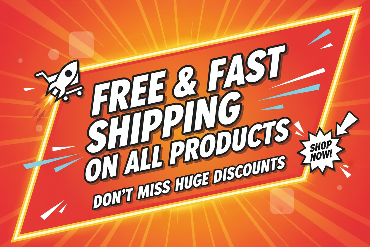 free fast shipping all products