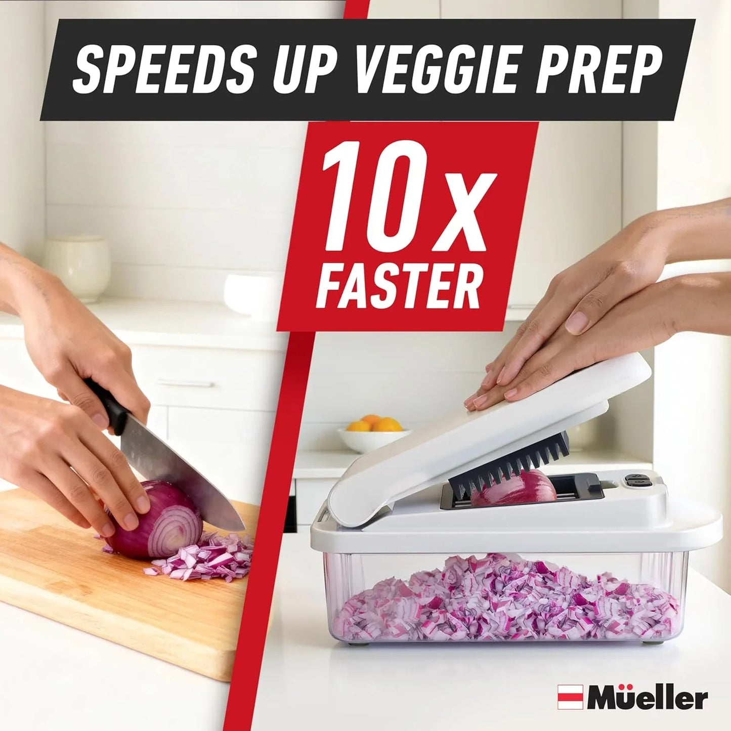 10-in-1 Vegetable Chopper & Mandoline Slicer with Container