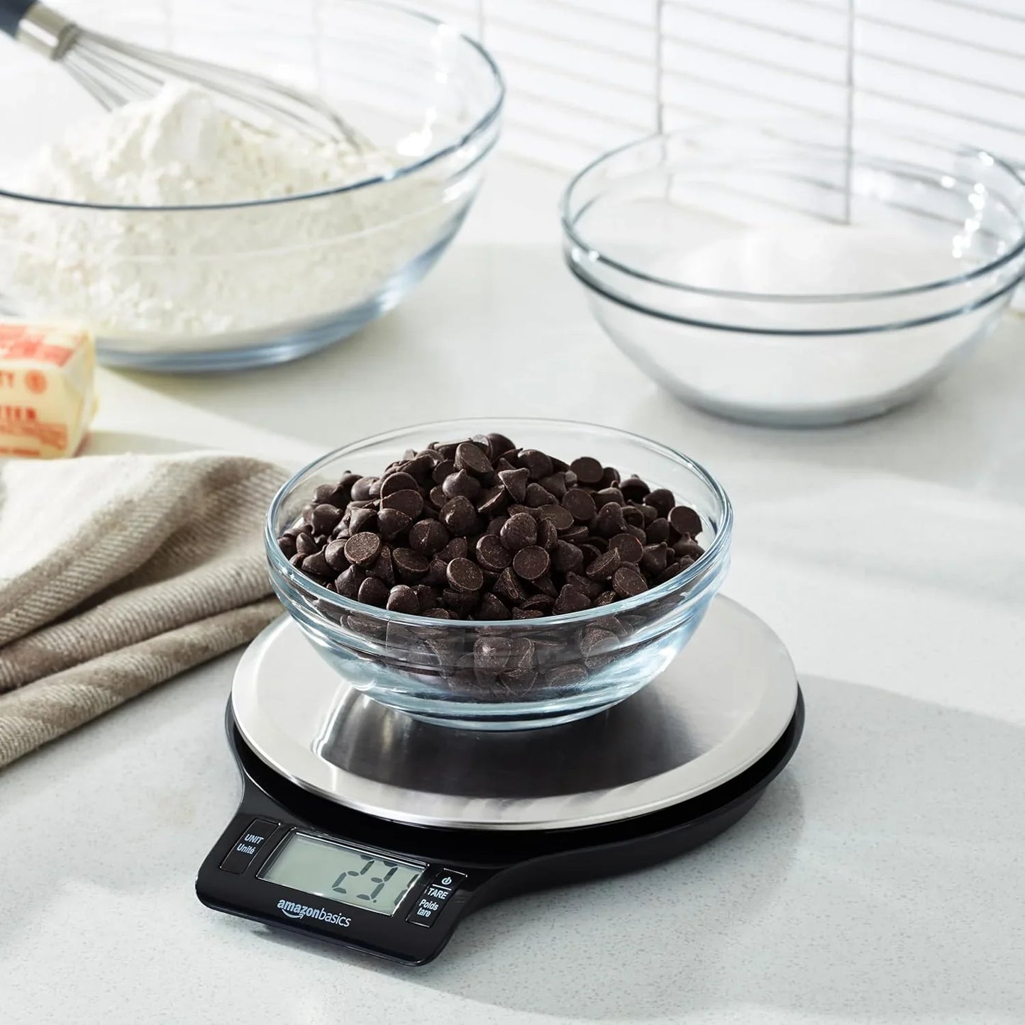 Digital Kitchen Scale with LCD Display & Tare – 11 lb Capacity