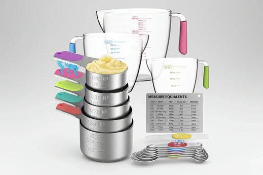 Magnetic Measuring Cups & Spoons Set with Liquid Cups