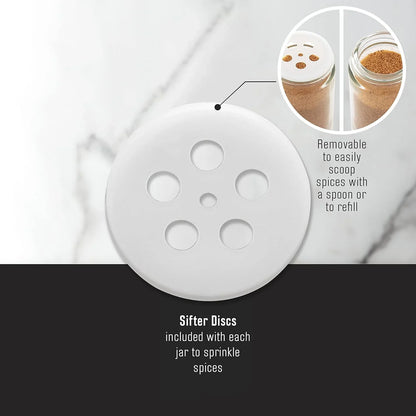 16 Jar Revolving Countertop Spice Rack with Spices & Refills