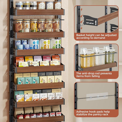 8-Tier Over the Door Pantry Spice Rack
